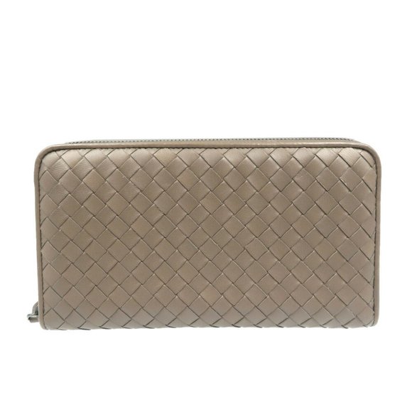 Intrecciato Leather Long Wallet main image 1